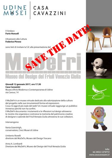 Presentazione MuDeFri - Museo del Design del Friuli Venezia Giulia